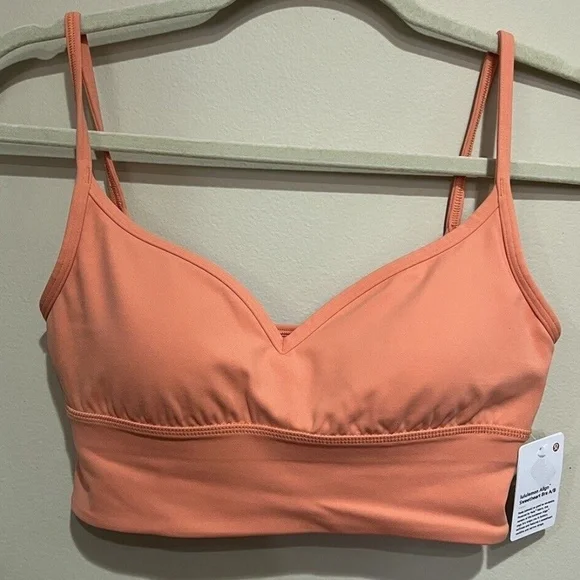 lululemon Align™ Sweetheart Bra A/B Cup sz 8 Coral Kiss - Picture 5 of 8